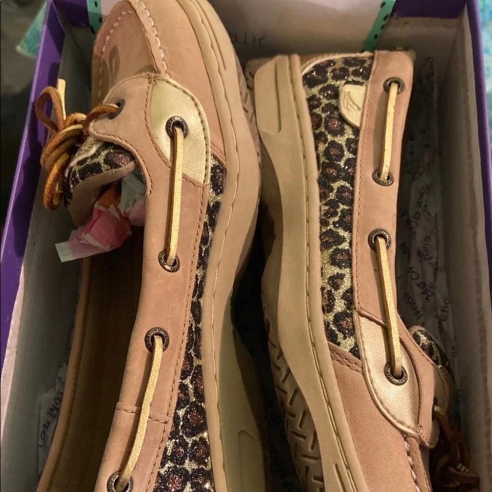 Sperry Cheetah boat shoes